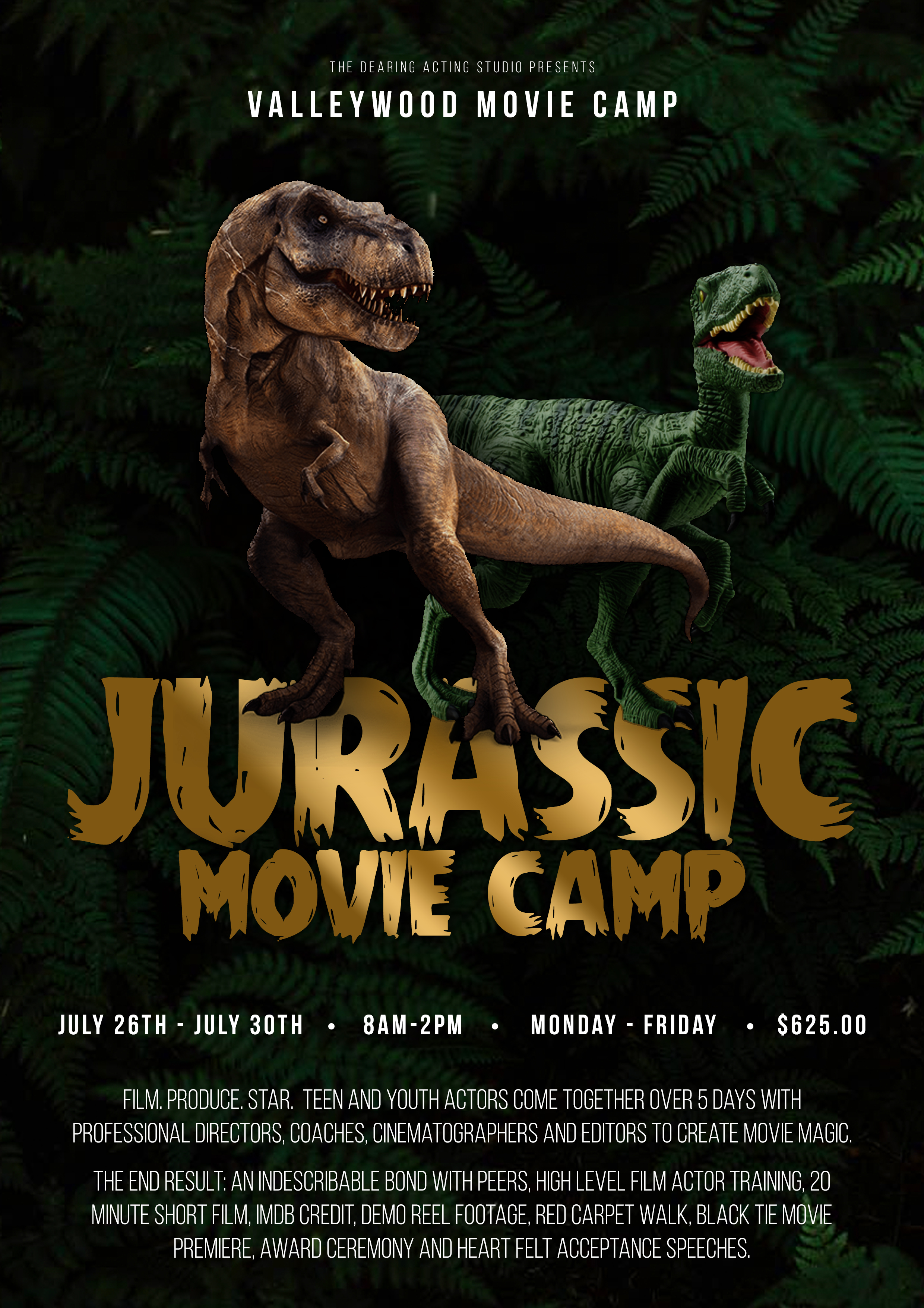 Valleywood Summer Movie Camp - Jurassic Movie Camp